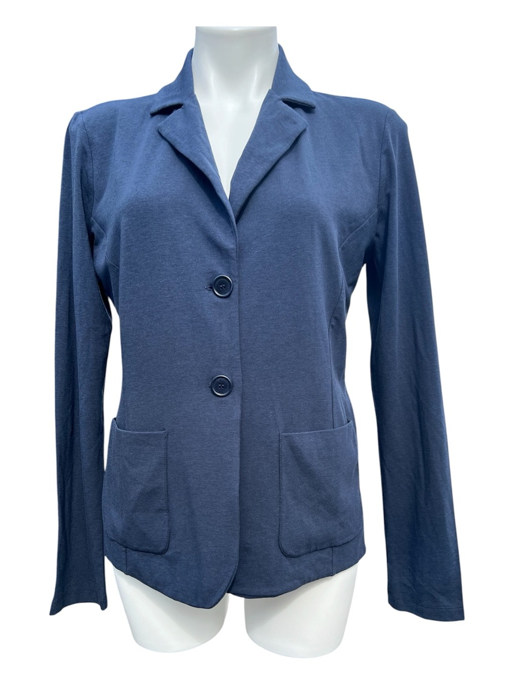Max Mara Weekend Blue Manetta Jersey Jacket Blazer New Size Large